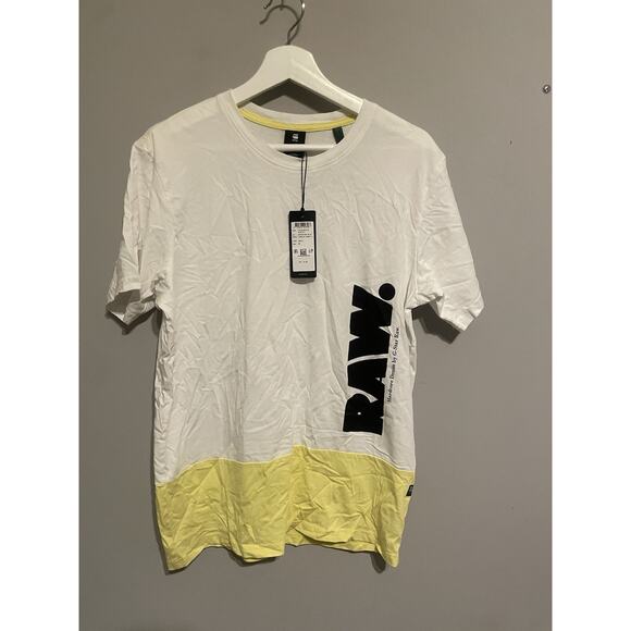 Men's Color‎ Block RAW T Shirt Size Medium - Picture 2 of 11
